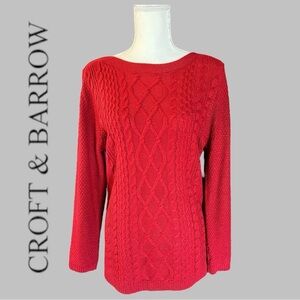 Croft & Borrow's Brand New Red Pullover Sweater, New